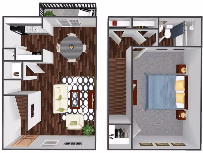Unit 1329-D 1329-D floor plan